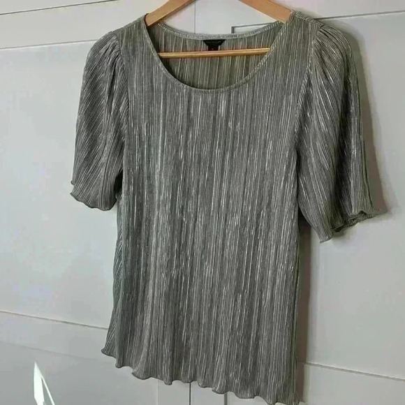 Ann Taylor Medium blouse metallic - Picture 2 of 10